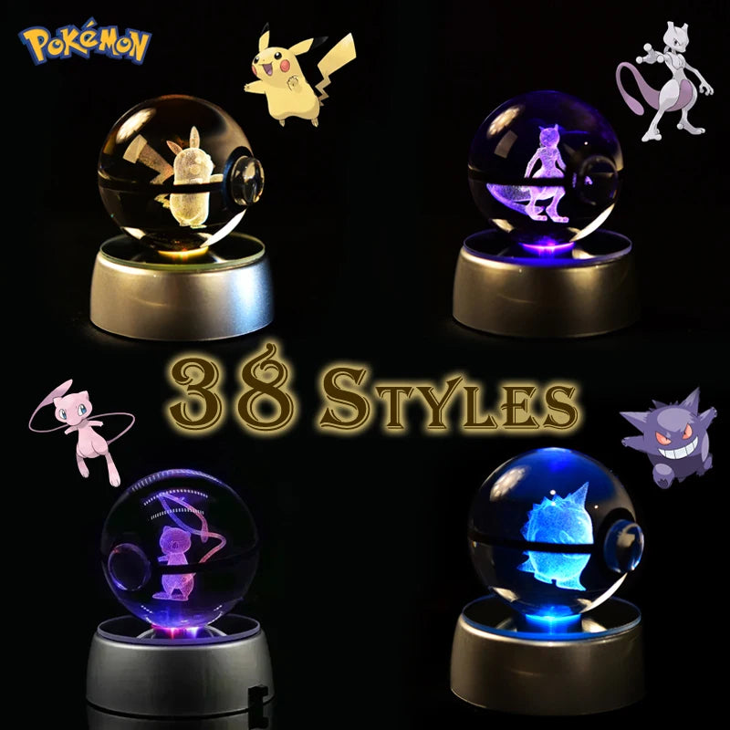 Pokemon 3D Crystal Pokeballs