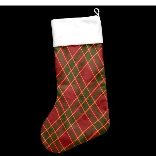 ACNH Plaid Toy Day Stocking
