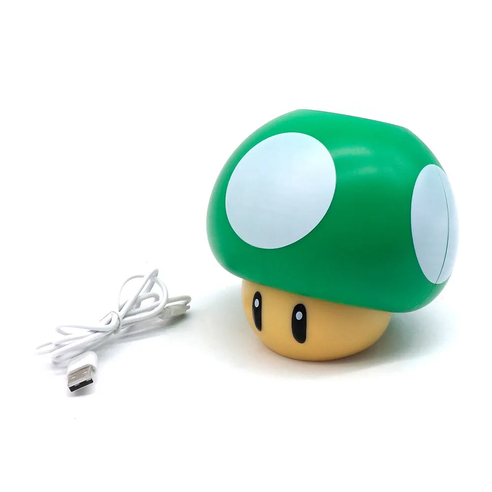 LED Mushroom Green Night Light